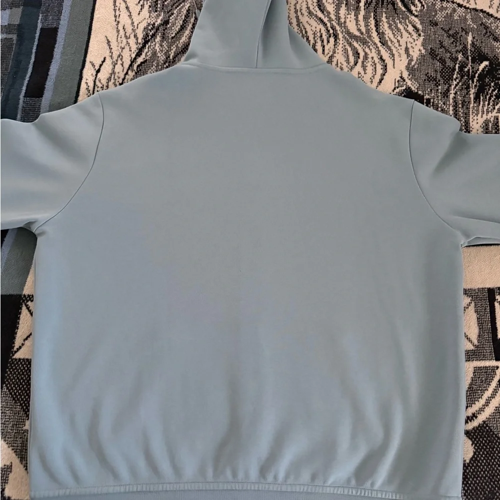Polo Ralph Lauren Double Knit Light Blue Zip Up Hoodie